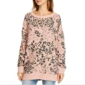 Wildfox Pink and Black Patterned Women's Sweater